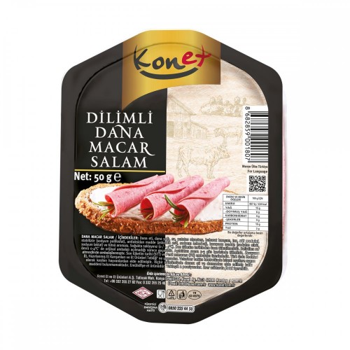 Dilimli Dana Macar Salam 50g